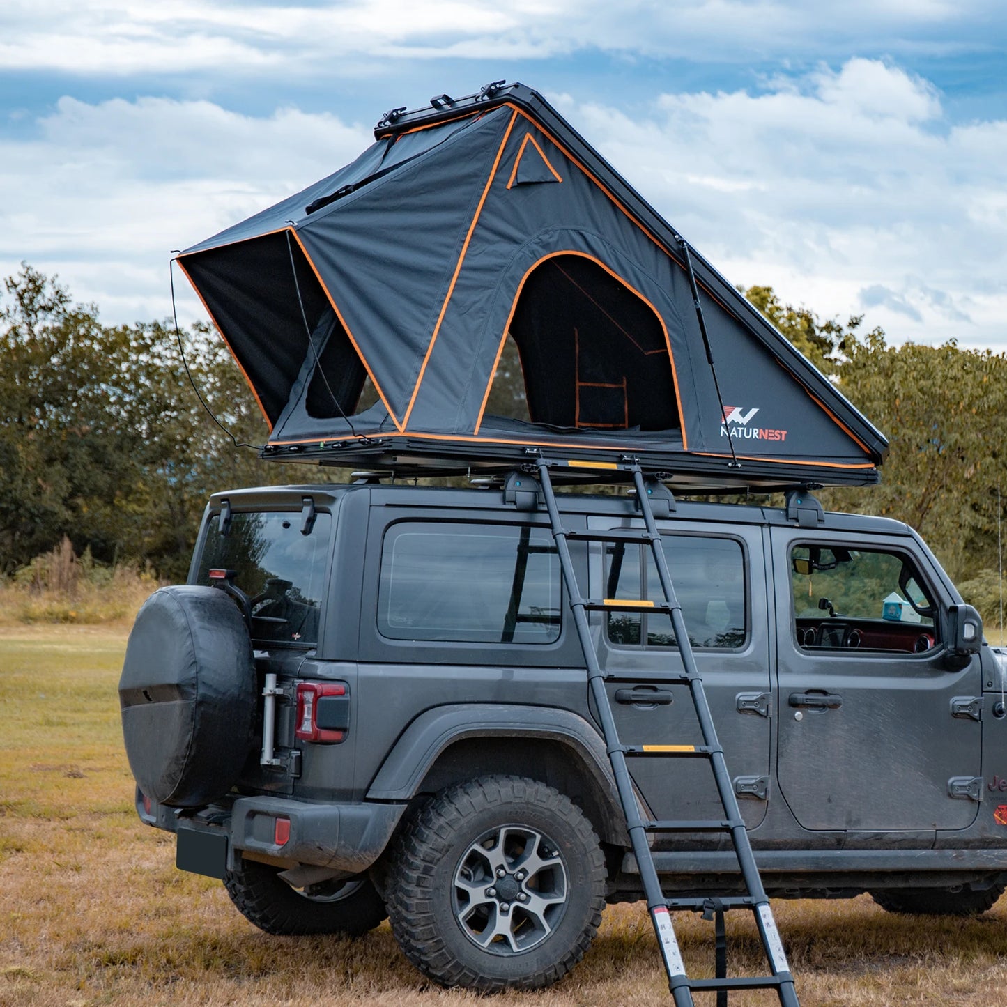 Naturnest Rooftop Tent Hard Shell for Van Jeep SUV Truck Car Camping