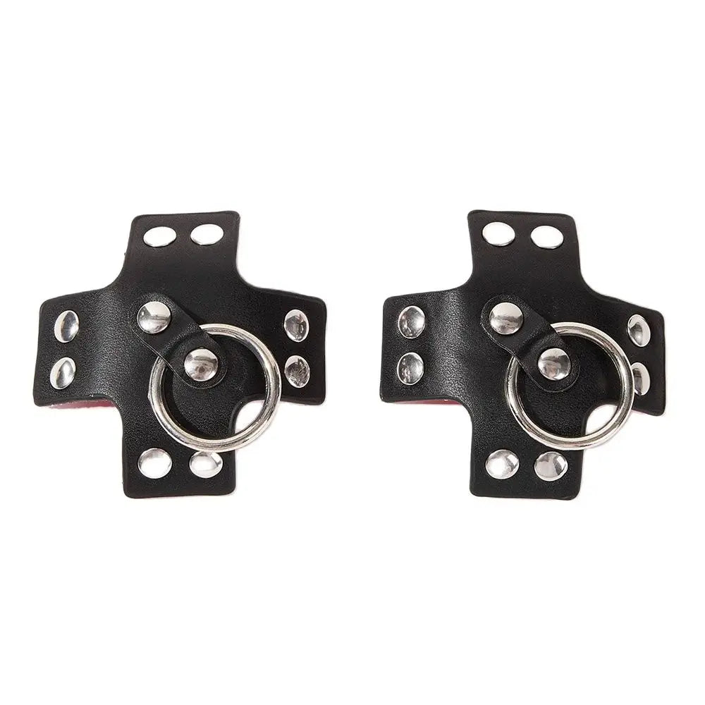 New 1pair Women PU Leather Nipple Cover Reusable Pasties