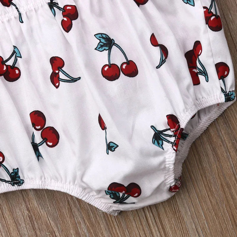 Pudcoco US Stock 2Pcs Baby Girl Ruffle Romper Set 0-18M