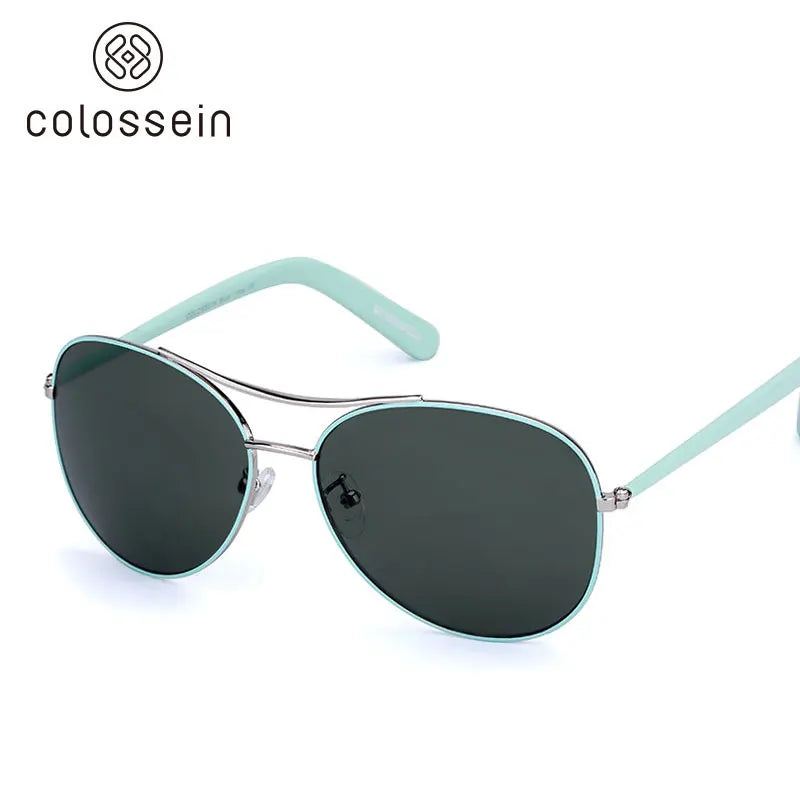 Colossein Luxury Vintage Sunglasses for Women Ultralight Driving Pilot Sunglasses for Men Gold Frame UV400 Eyewear