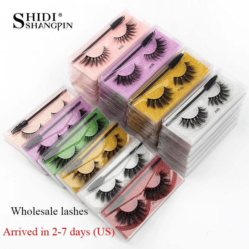 Mink Eyelashes Wholesale 5/30/100 Pairs 3D Mink Lashes