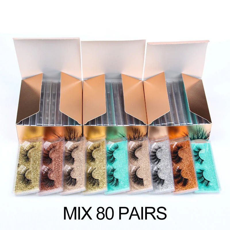 Eye Lashes Wholesale 6D Mink Lashes Natural Faux Cils