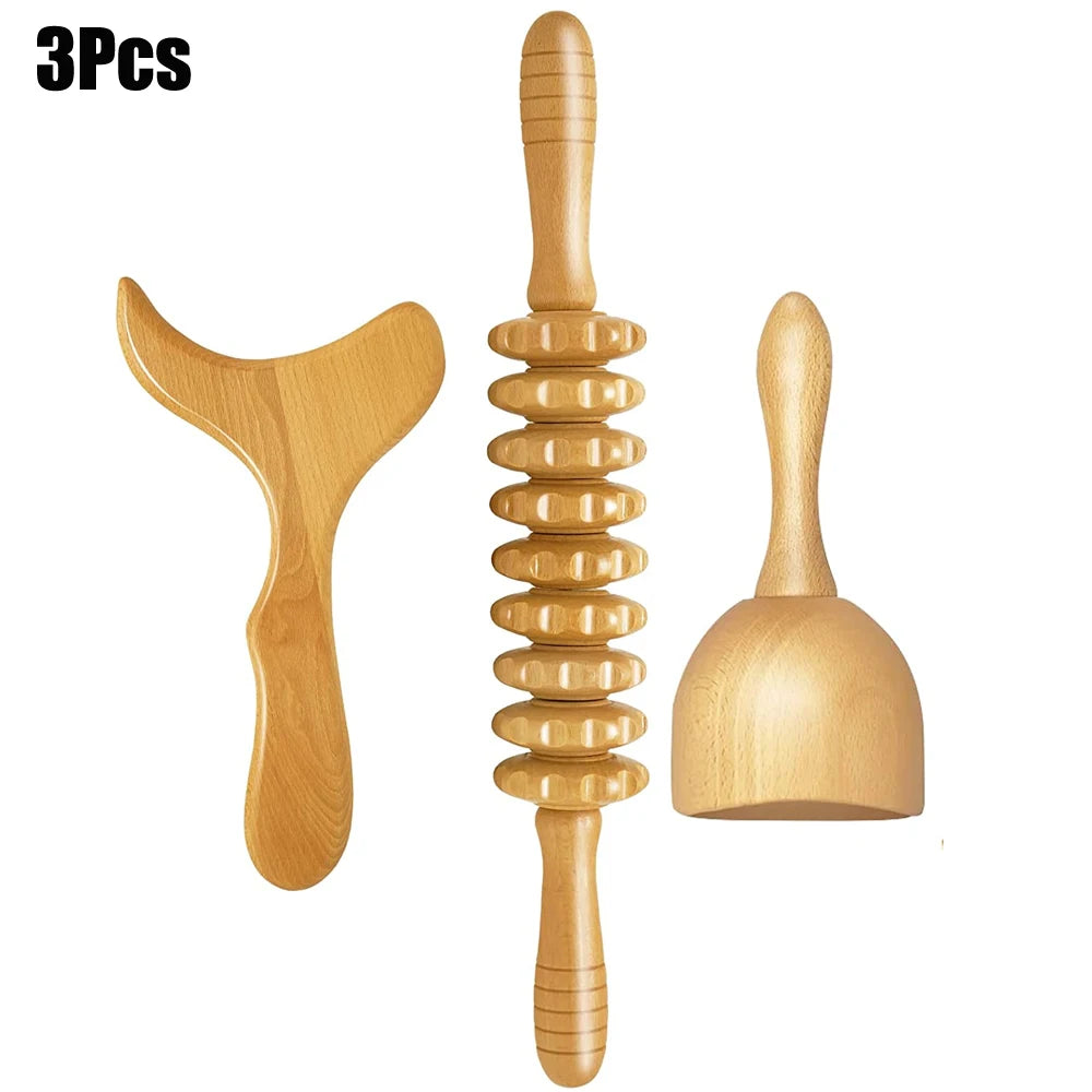 Wood Therapy Massage Tools Lymphatic Drainage Massager Body Sculpting Tools