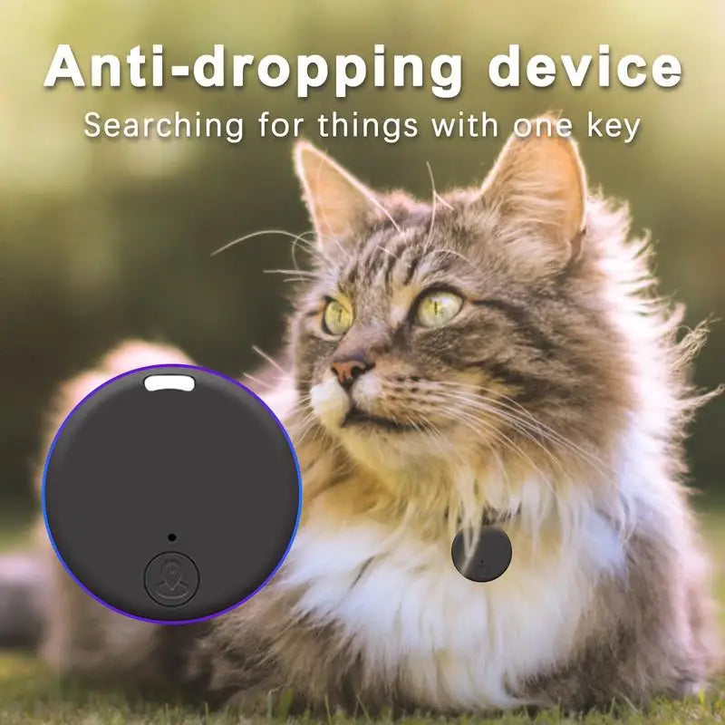 Mini GPS Locator Anti-Lost Alarm Smart Tag Bluetooth-Compatible Keychain Tracker for Dogs Pets and Children