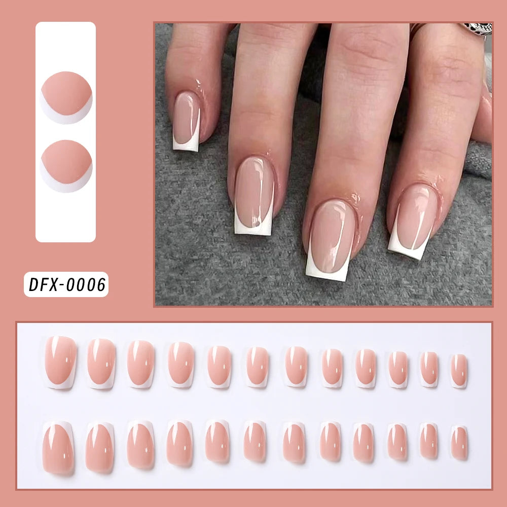 24 Pcs 3D Kuromi Press On Nails Y2K Cartoon Handmade Fake Nails Black Gel Wearable Nails Cinnamoroll Melody Anime False Nails