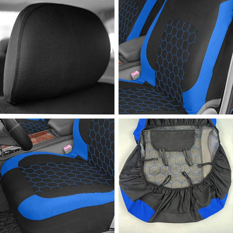 Universal Car Seat Cover Football Pattern Car Accessories Interior Airbag Compatible for Most Car SUV Truck Van