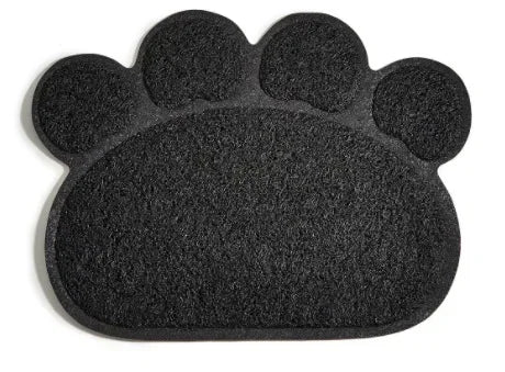 PVC Pet Mat Non Slip Claw Shaped Cat Litter Rub Feet Dog Puppies Feeding Mat Cute Dish Bowl Food Placement