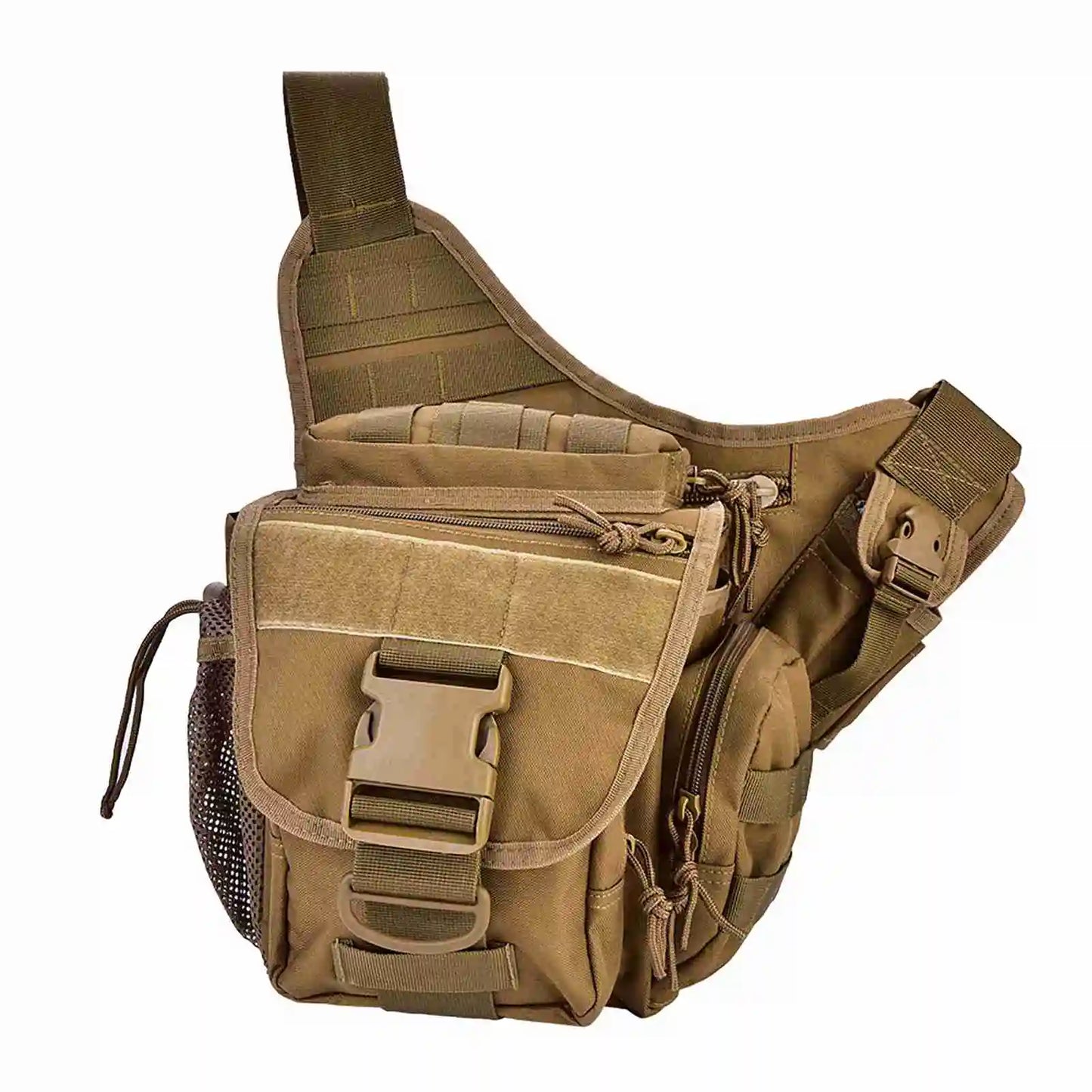 Men's Military Chest Shoulder Bag Pack for Travel Hiking Outdoor Use 2 Colors