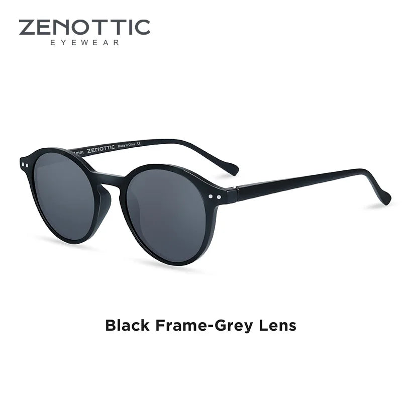 Zenottic Retro Circular Polarized Sunglasses S Size 2024 2025 for Men Women Vintage Small Round UV400 Goggles Shades