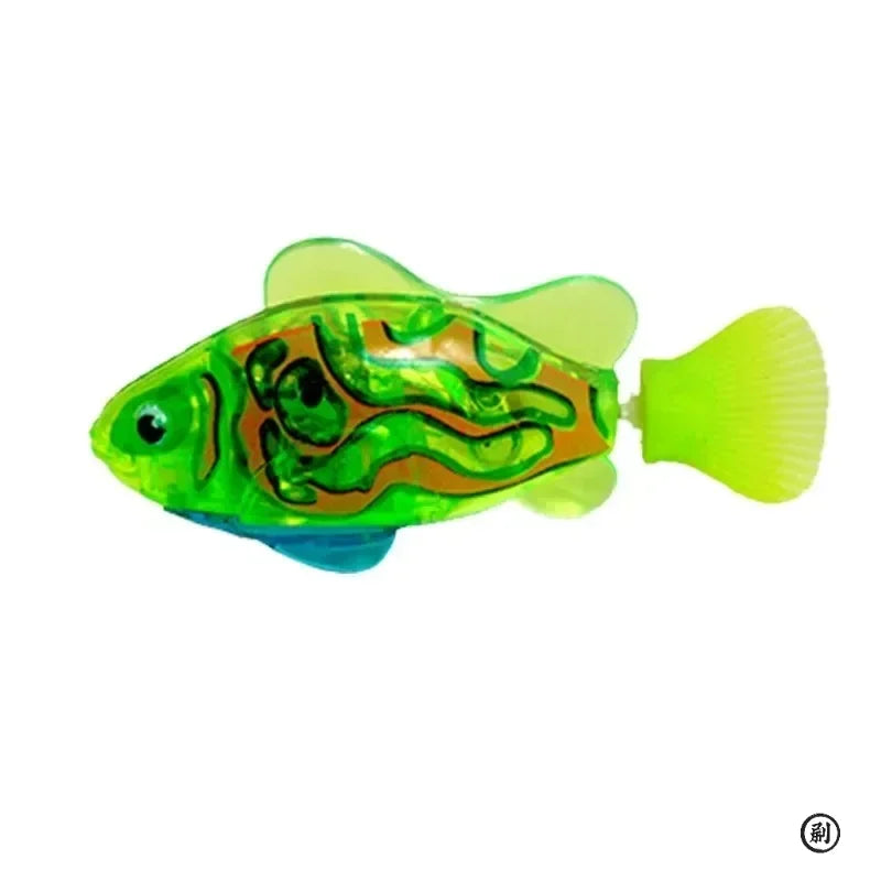 Cat Toy LED Inductive Interactive Swimming Robot Fish Toys Glowing Electric Fishs Stimulate Kitten Hunting Instinct Pet Products