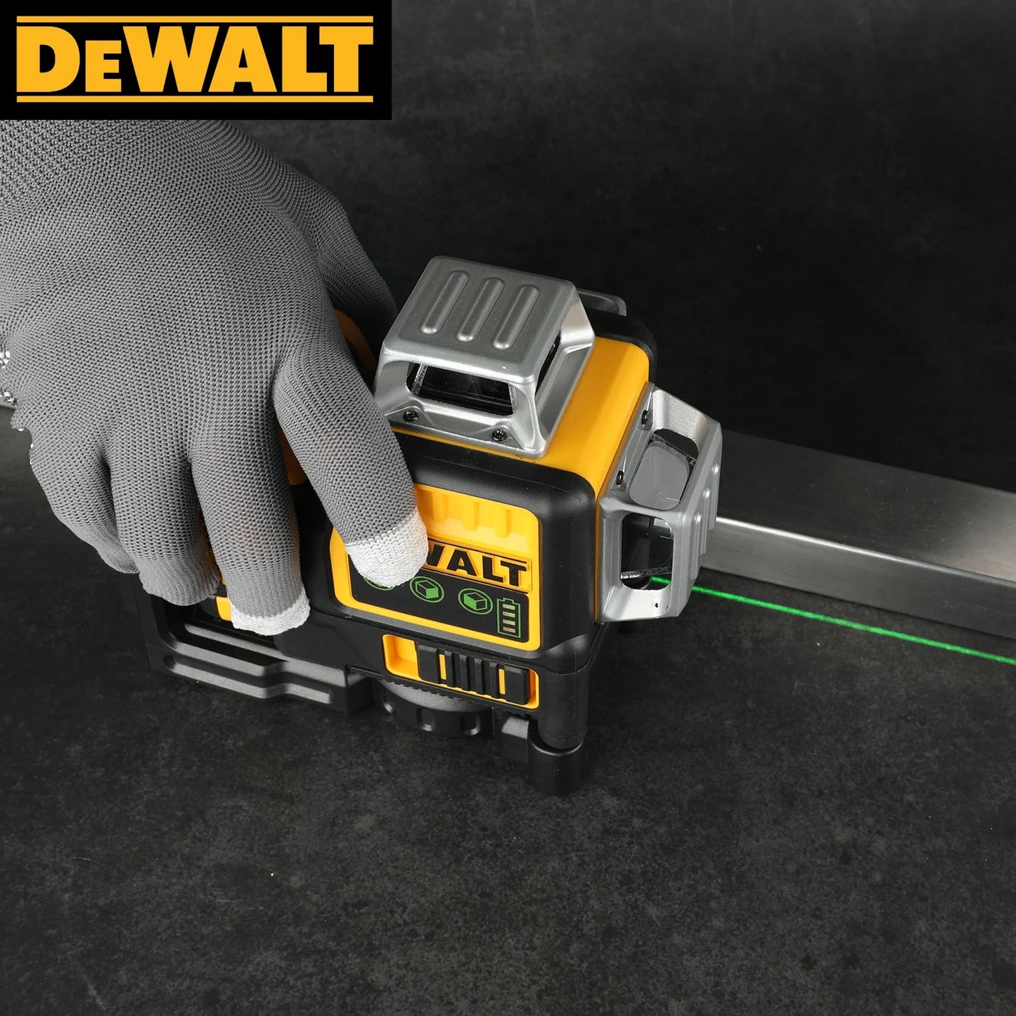 2025 New Dewalt DW089LG 3 Sides 360 Degree Vertical 12V Lithium Battery 12 Lines Laser Level 360 Horizontal Green Meter Outdoor