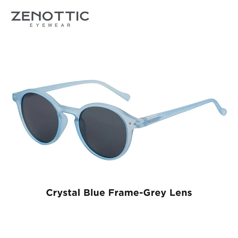 Zenottic Retro Circular Polarized Sunglasses S Size 2024 2025 for Men Women Vintage Small Round UV400 Goggles Shades