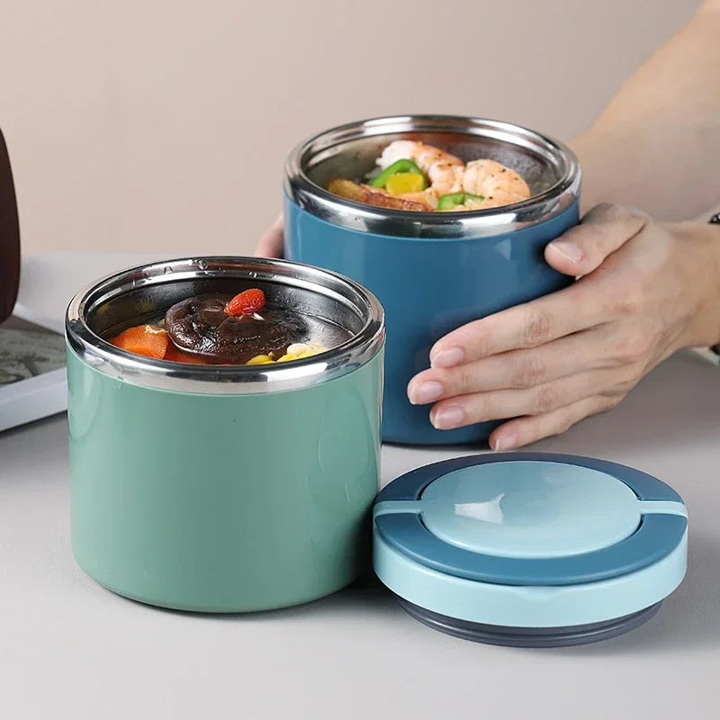 630 Milliliter and 1000 Milliliter Food Thermal Jar Insulated Soup Cup Thermos Containers Stainless Steel Lunch Box for School Children
