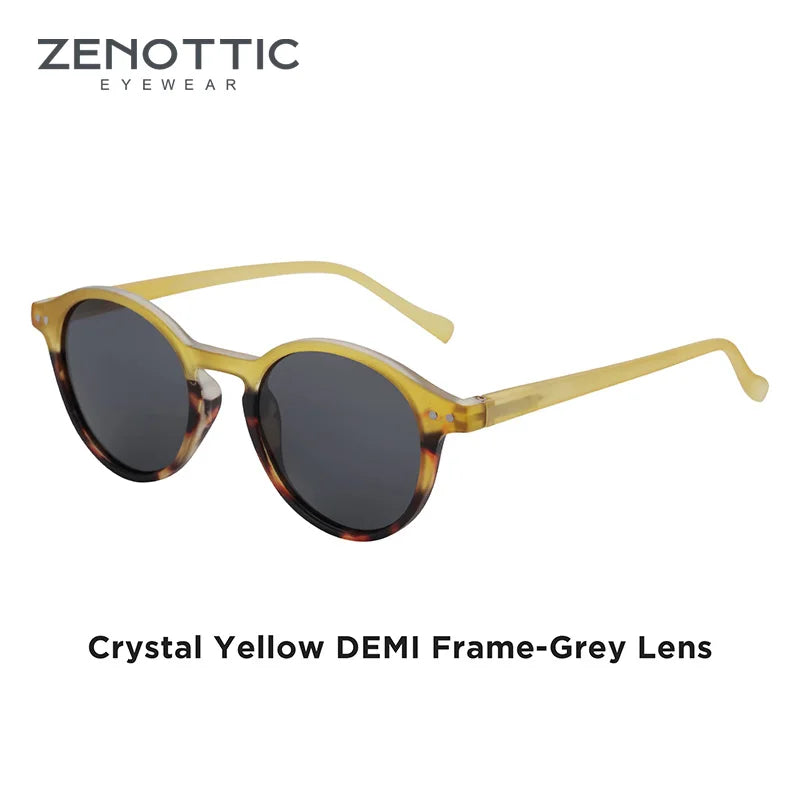 Zenottic Retro Circular Polarized Sunglasses S Size 2024 2025 for Men Women Vintage Small Round UV400 Goggles Shades