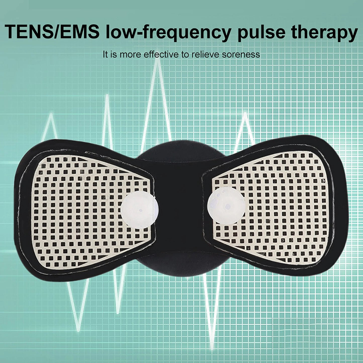 Mini Electric Neck Massager EMS Cervical Back Massage Patch 8 Modes Muscle Relaxation Tool