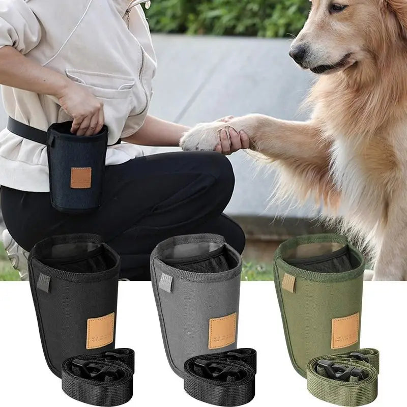 Portable Dog Treat Bag Large Capacity Waist Bag for Training