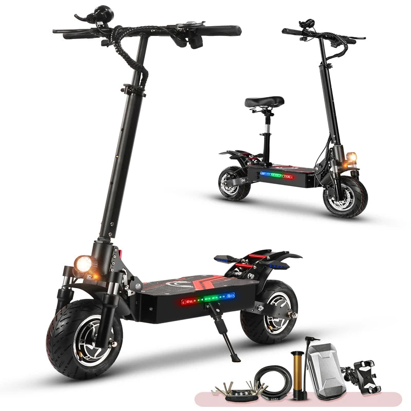High Speed Off Road Electric Scooter 3200W Dual Motor Long Endurance Mileage Foldable Commuting E Scooter