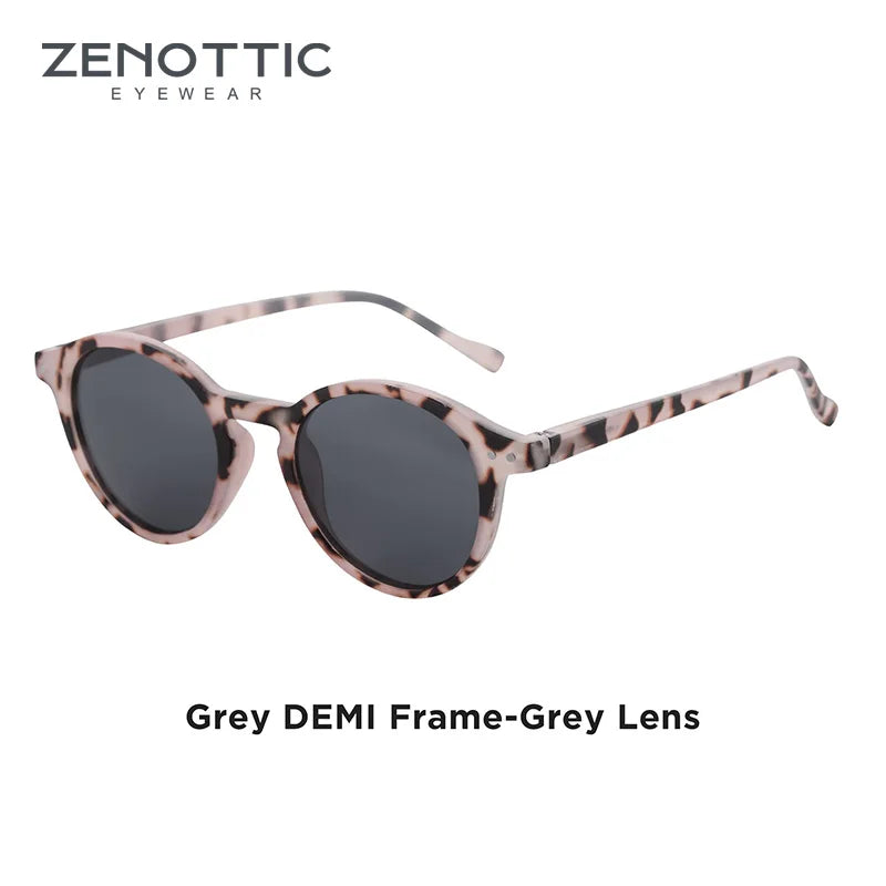 Zenottic Retro Circular Polarized Sunglasses S Size 2024 2025 for Men Women Vintage Small Round UV400 Goggles Shades
