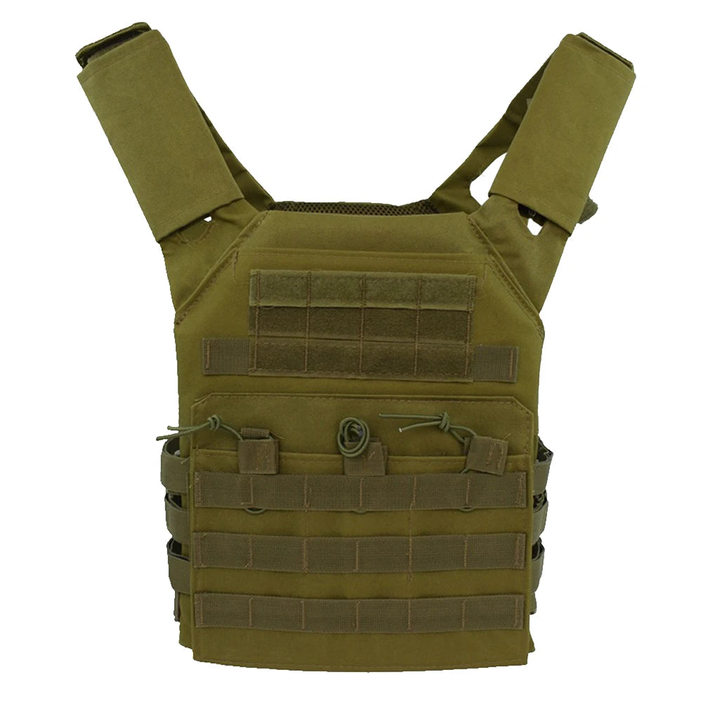 Nylon Tactical Vest Body Armor Hunting Carrier Airsoft Accessories CS Combat MOLLE Camo Military Army Vest for Outdoor Use