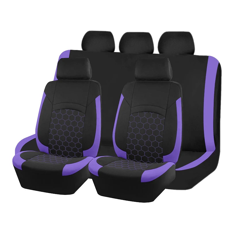 Universal Car Seat Cover Football Pattern Car Accessories Interior Airbag Compatible for Most Car SUV Truck Van