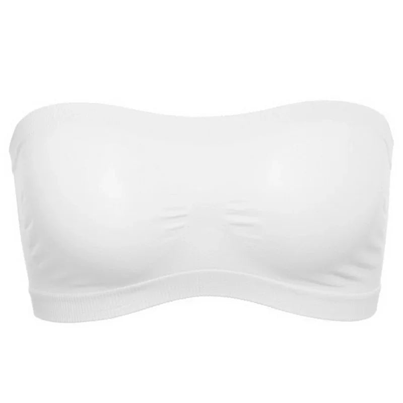 Summer Free Size Tube Invisible Bra Breathable Back Mesh Strapless Crop Top for Women Ladies Sexy Bralette Dress
