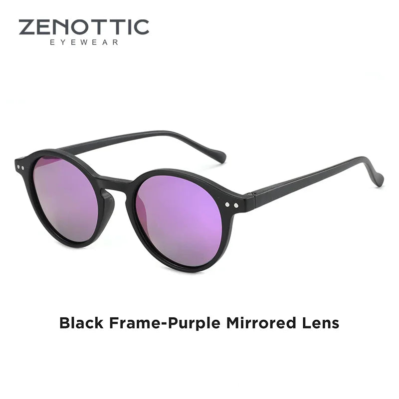 Zenottic Retro Circular Polarized Sunglasses S Size 2024 2025 for Men Women Vintage Small Round UV400 Goggles Shades