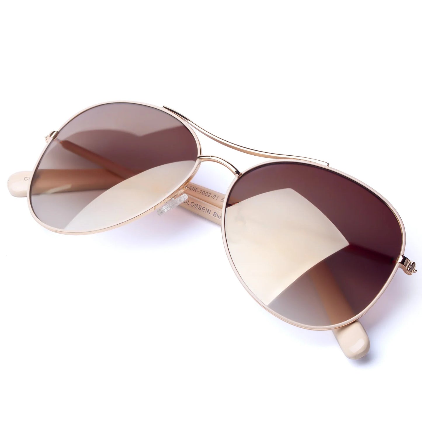 Colossein Luxury Vintage Sunglasses for Women Ultralight Driving Pilot Sunglasses for Men Gold Frame UV400 Eyewear