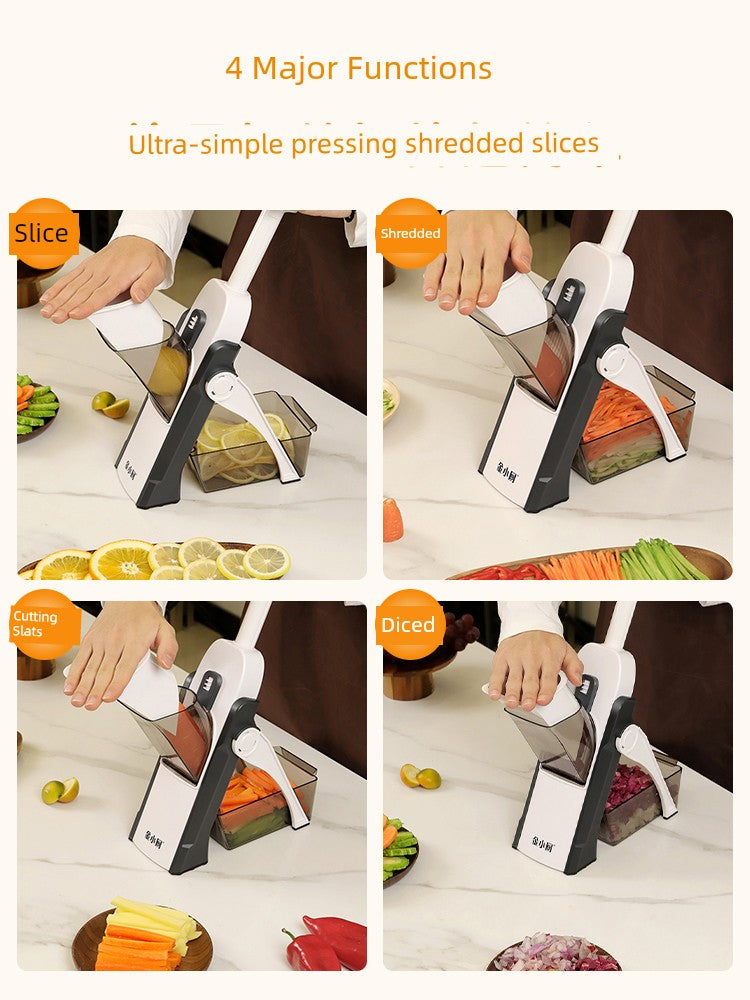 Gold Kitchen Chopping Artifact Multi-Functional Vegetable Cutter
