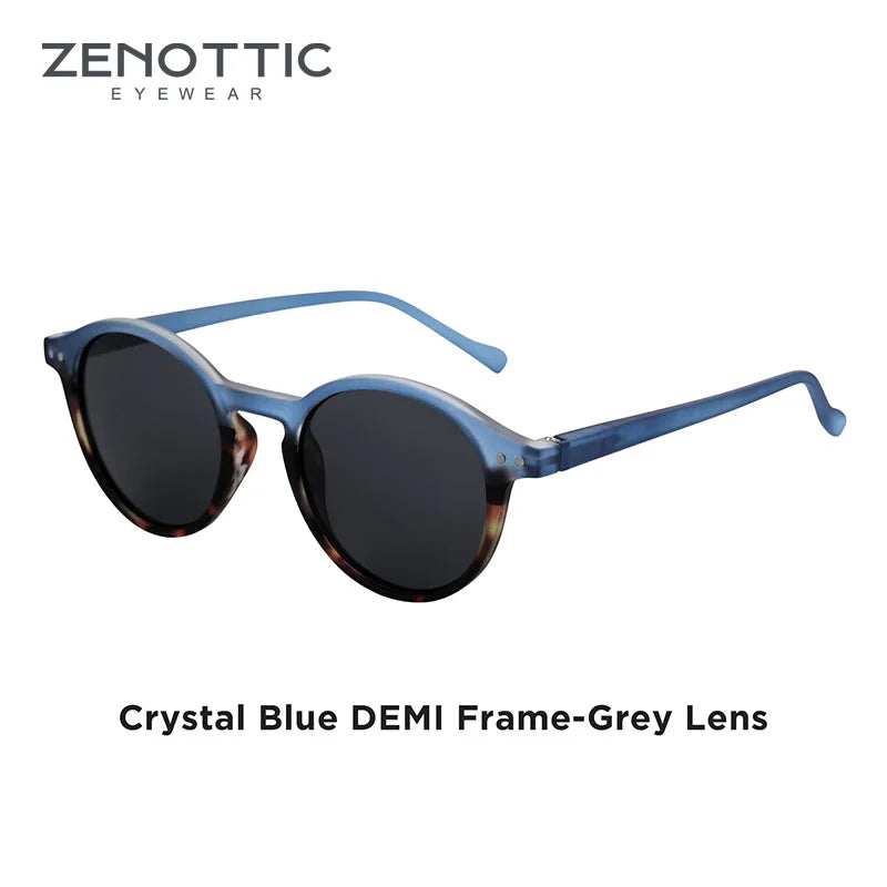 Zenottic Retro Circular Polarized Sunglasses S Size 2024 2025 for Men Women Vintage Small Round UV400 Goggles Shades