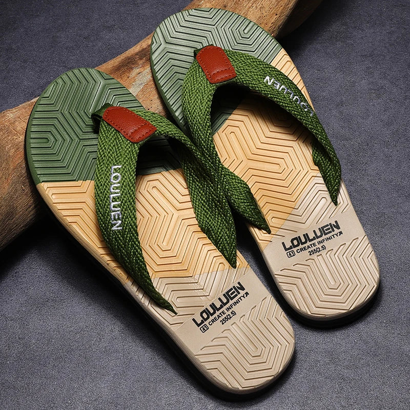 High Quality Men Flip Flops Summer Beach Casual Slippers Fashion Breathable Outdoor Footwear