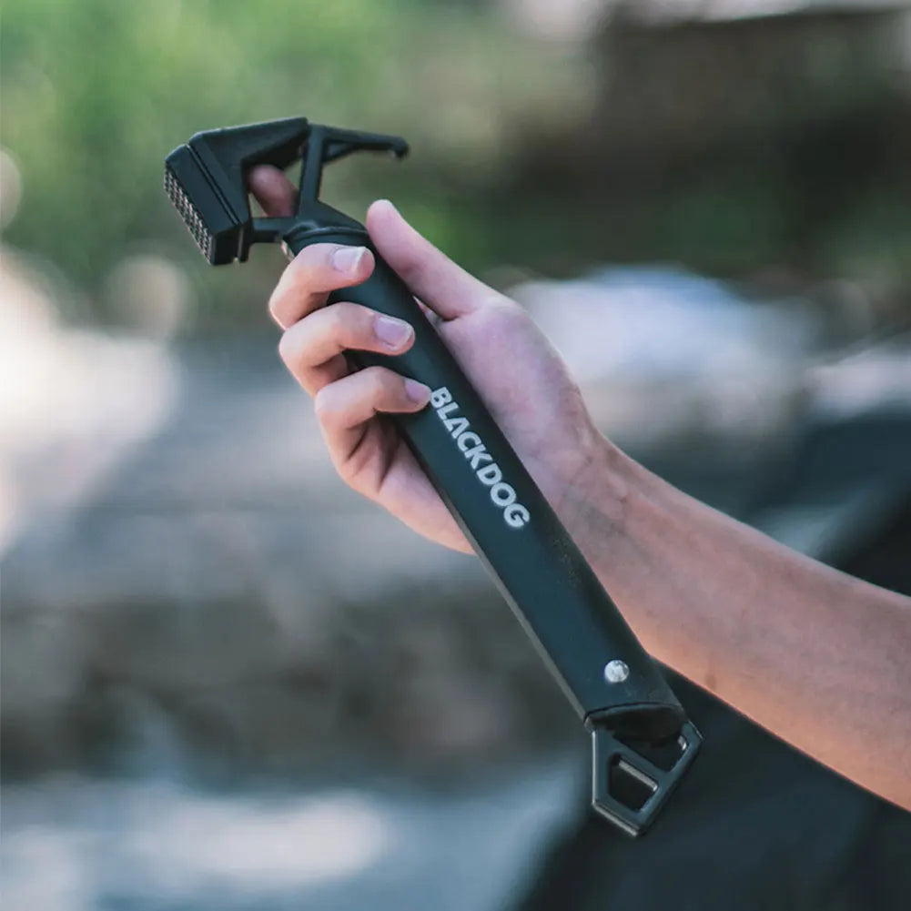 Outdoor Camping Hammer Aluminum Alloy Tent Ground Peg Hammer Outdoor Equipment Tools