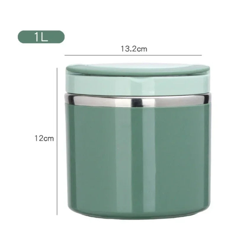 630 Milliliter and 1000 Milliliter Food Thermal Jar Insulated Soup Cup Thermos Containers Stainless Steel Lunch Box for School Children