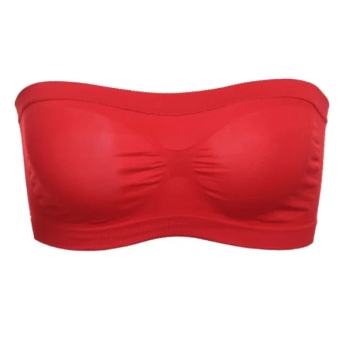 Summer Free Size Tube Invisible Bra Breathable Back Mesh Strapless Crop Top for Women Ladies Sexy Bralette Dress