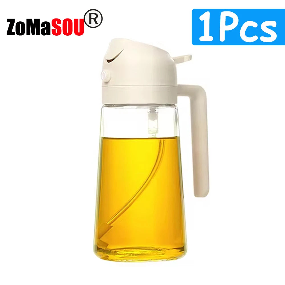 1-4Pc 2-in-1 Sprayer Pourer Oil Empty Bottle Dispenser