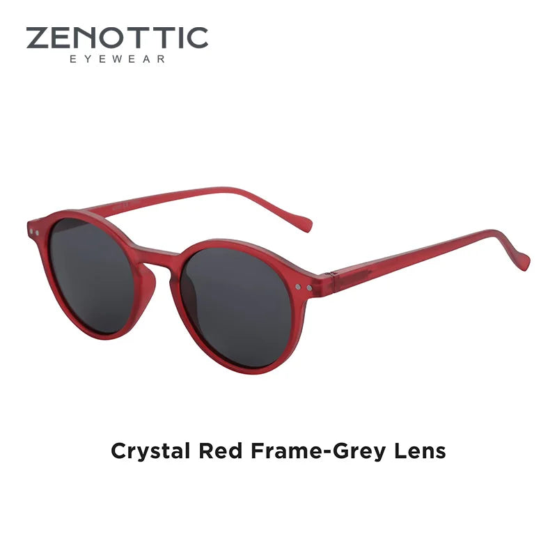 Zenottic Retro Circular Polarized Sunglasses S Size 2024 2025 for Men Women Vintage Small Round UV400 Goggles Shades