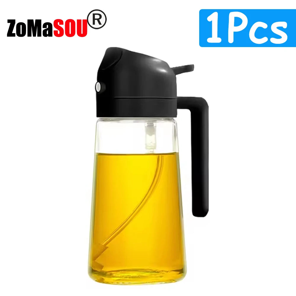 1-4Pc 2-in-1 Sprayer Pourer Oil Empty Bottle Dispenser