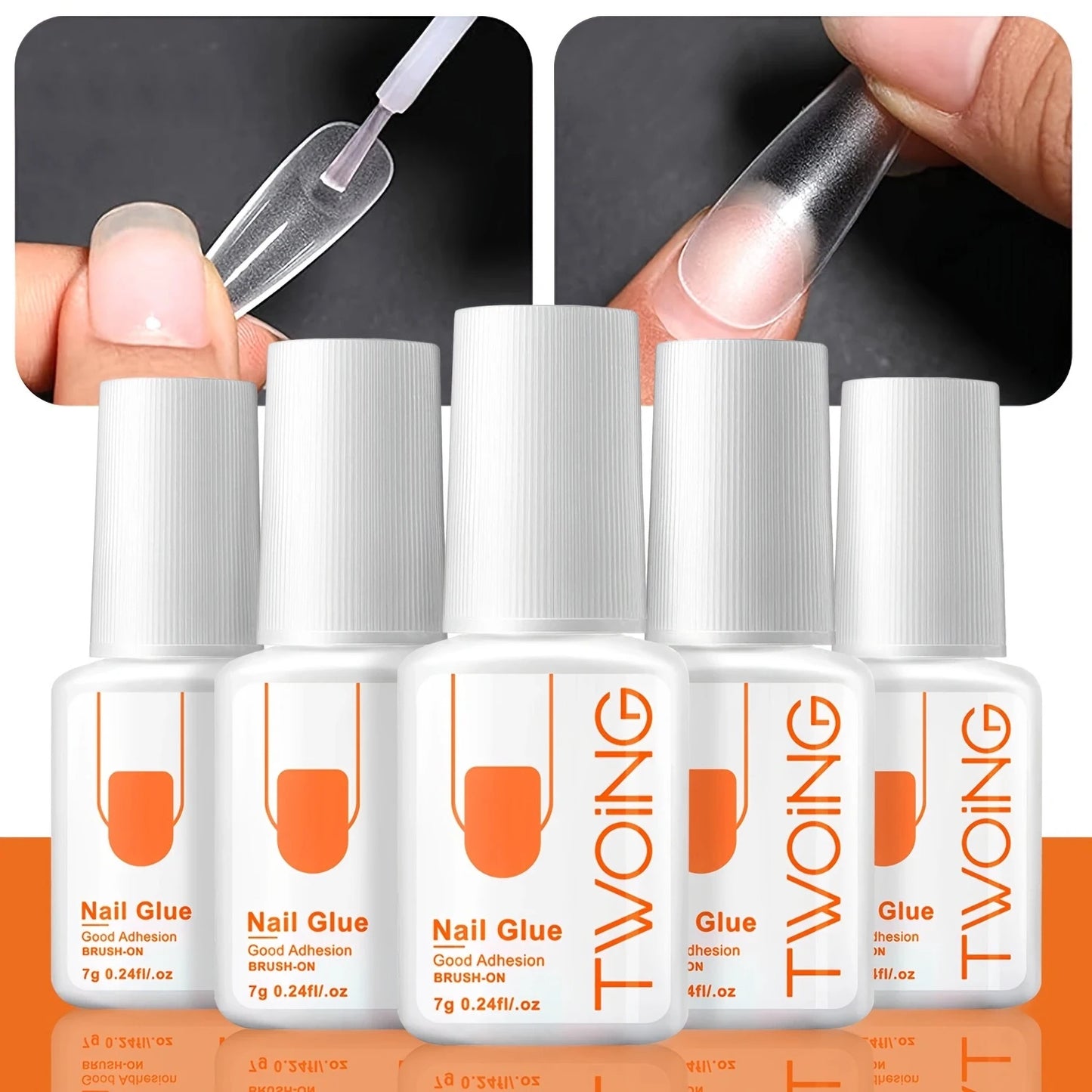5pcs 7g Super Strong Nail Glue For False Nail Tips