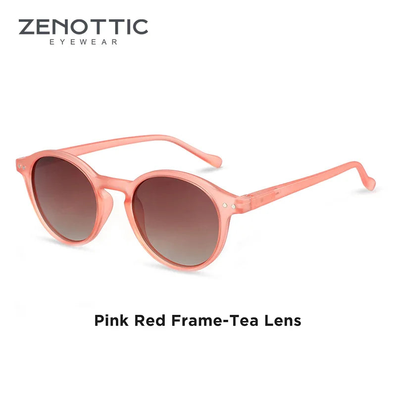 Zenottic Retro Circular Polarized Sunglasses S Size 2024 2025 for Men Women Vintage Small Round UV400 Goggles Shades
