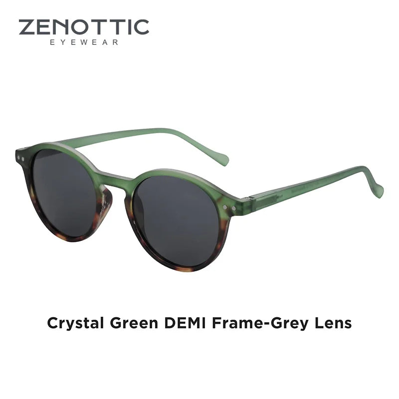 Zenottic Retro Circular Polarized Sunglasses S Size 2024 2025 for Men Women Vintage Small Round UV400 Goggles Shades