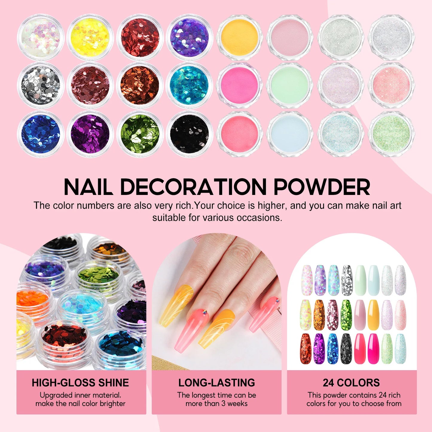 Coscelia Manicure Kits with 6W Nail Lamp Nail Drill Machine and 6PCS 7ML Nail Gel Polish 15ML Clear UV Gel Nail Art Tools