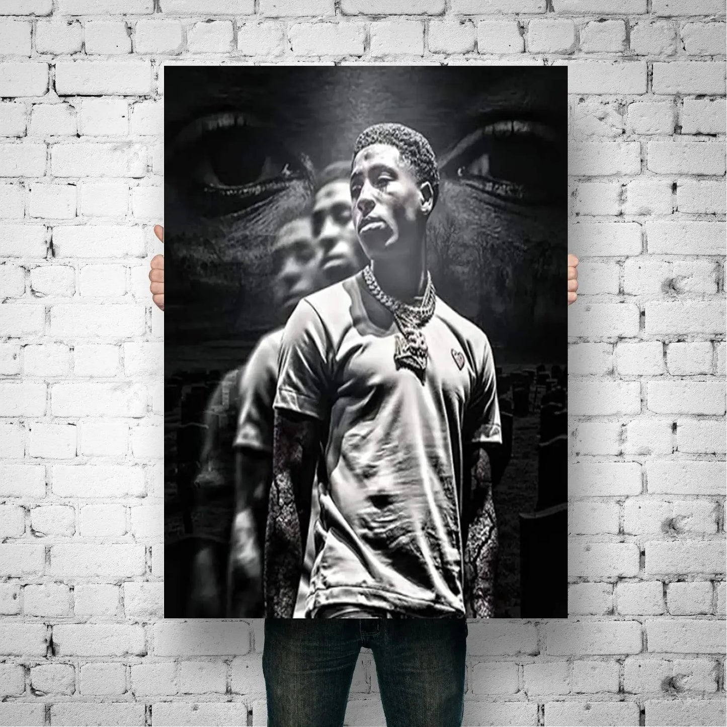 Classic YoungBoy Aka Aka Rapper Canvas Art Wall Poster