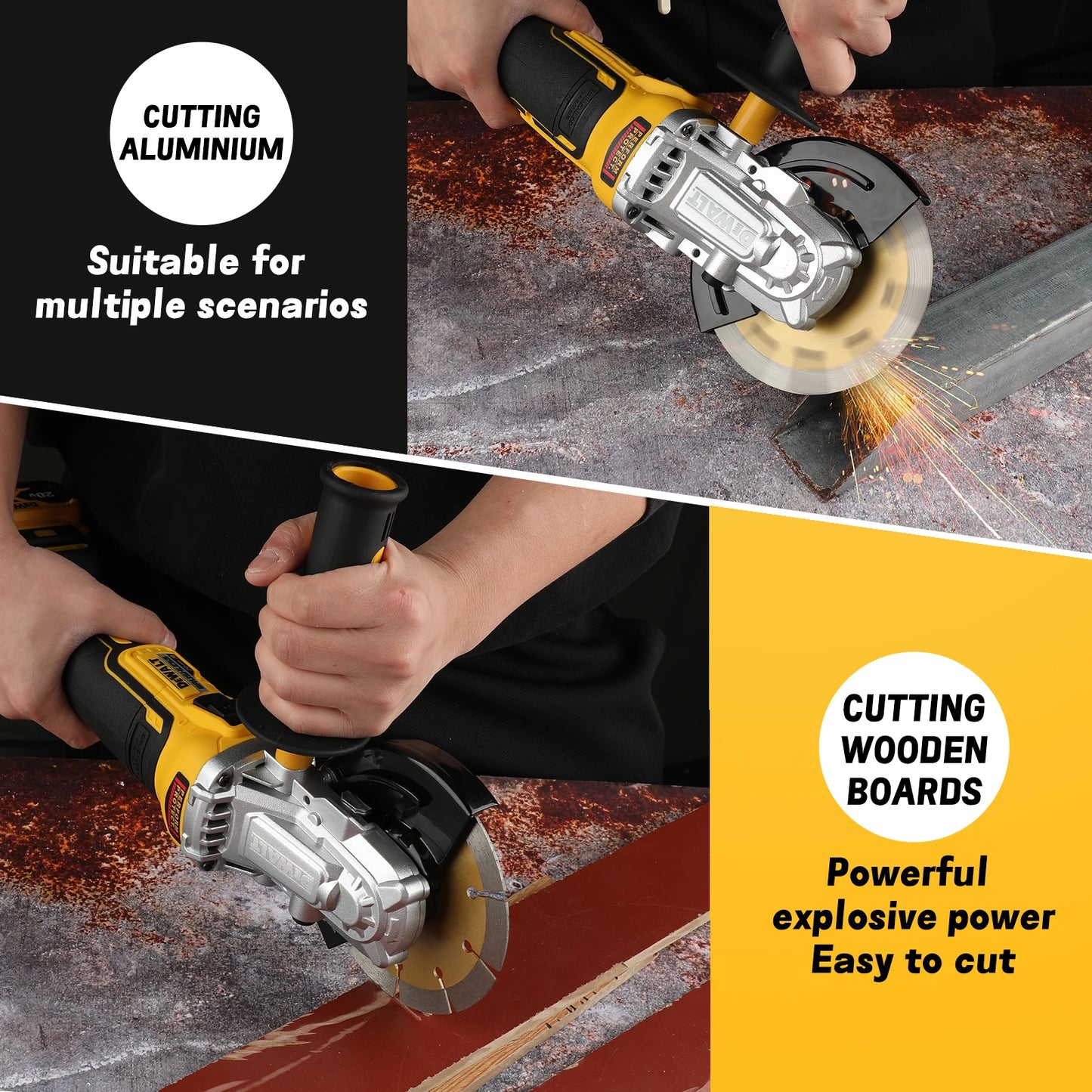 Dewalt DCG405FN 18V Max XR Brushless Cordless Angle Grinder 125mm 8500 RPM Cutting and Polishing Rechargeable Handheld Tool
