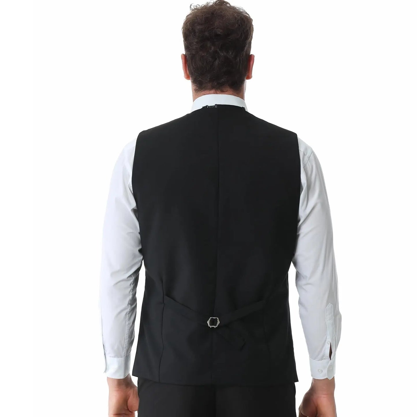 1920s Men's Gangster Costume Set with Vest Hat Suspenders Bow Tie and Accessories Roaring 20s Outfit