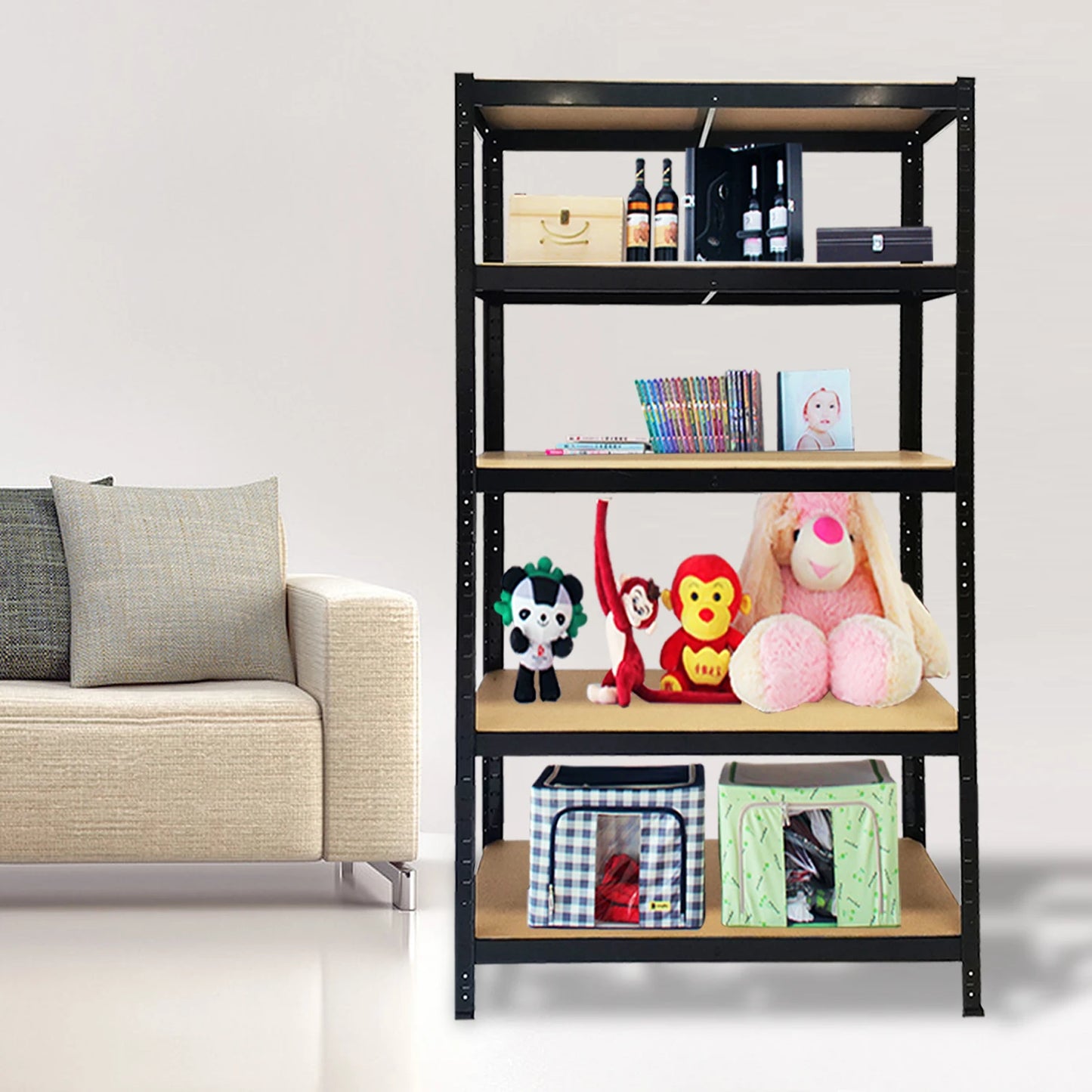 DayPlus Shelf 5 Tier Garage Shelving Heavy Duty Adjustable Storage