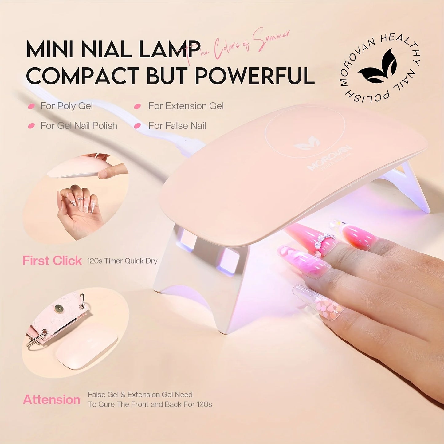 Morovan Poly Nail Gel Kit - 12 Colors Poly Gel Nail Kit with UV Light and Nail Drill for Beginners Poly Gel Extension Nail Kit