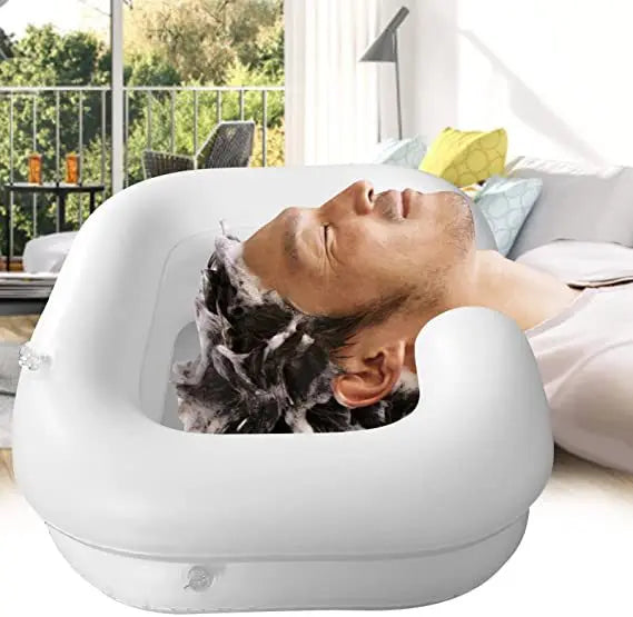 Inflatable Shampoo Basin - Portable Hair Washing Bowl for Bedridden