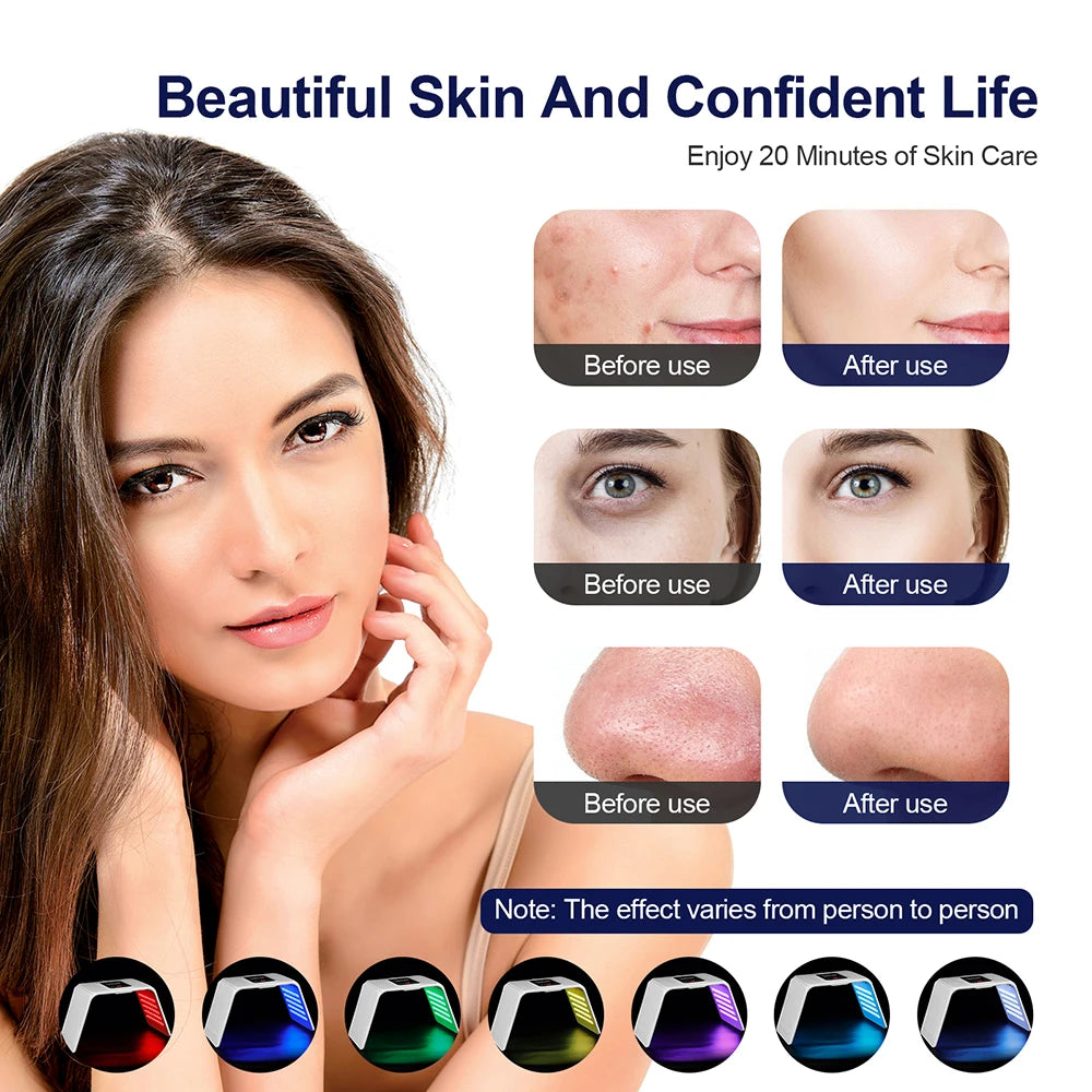 7 Colors LED Mask for Face and Body Spa Lamp Skin Moisturizing Rejuvenation Anti Wrinkle Beauty Care Equipment