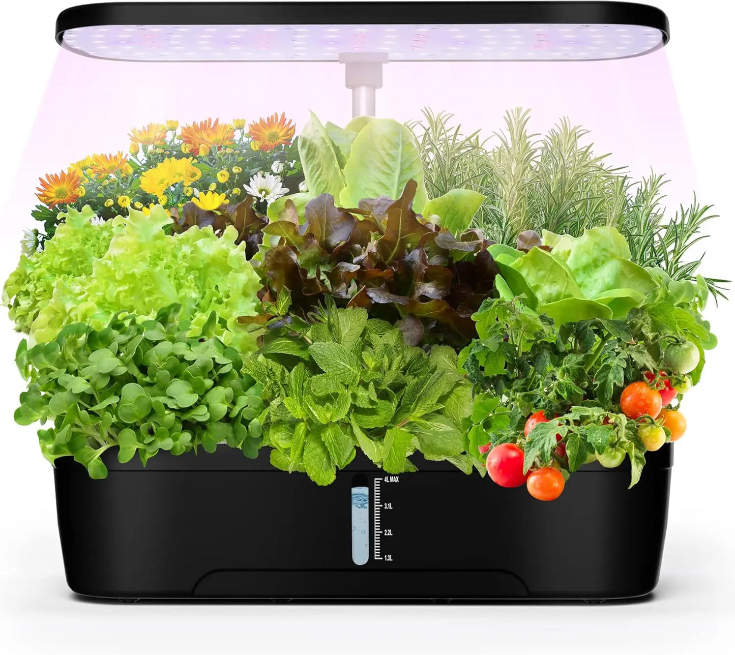 Indoor Garden Hydroponics Growing System 12 Pods LED Full Spectrum Plant Grow Light for Growing Vegetables Spices and Fruits