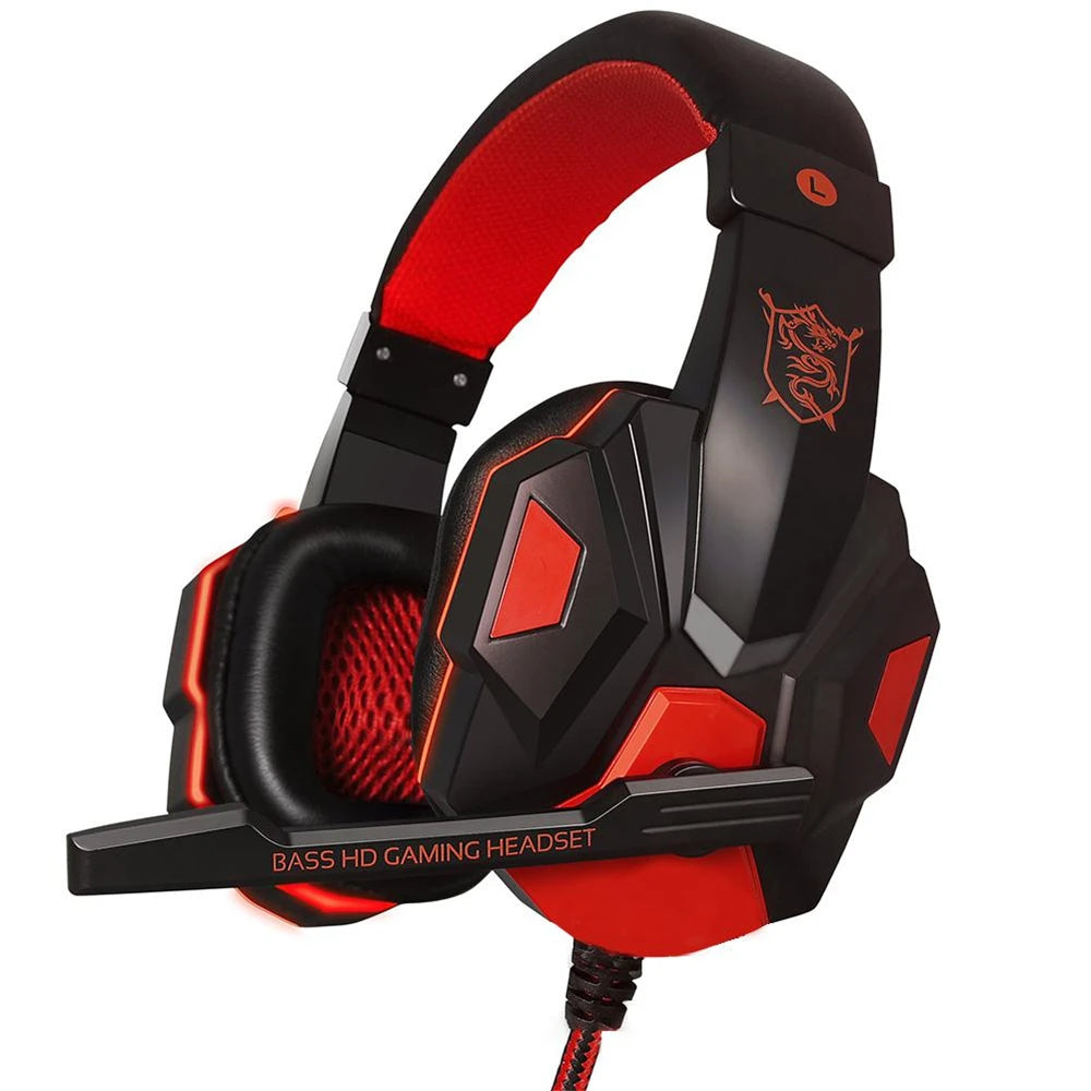 Wired Gaming Headset for PS4 PS5 Xbox Smartphone and PC 120 Degree Adjustable with Noise Cancelling Microphone