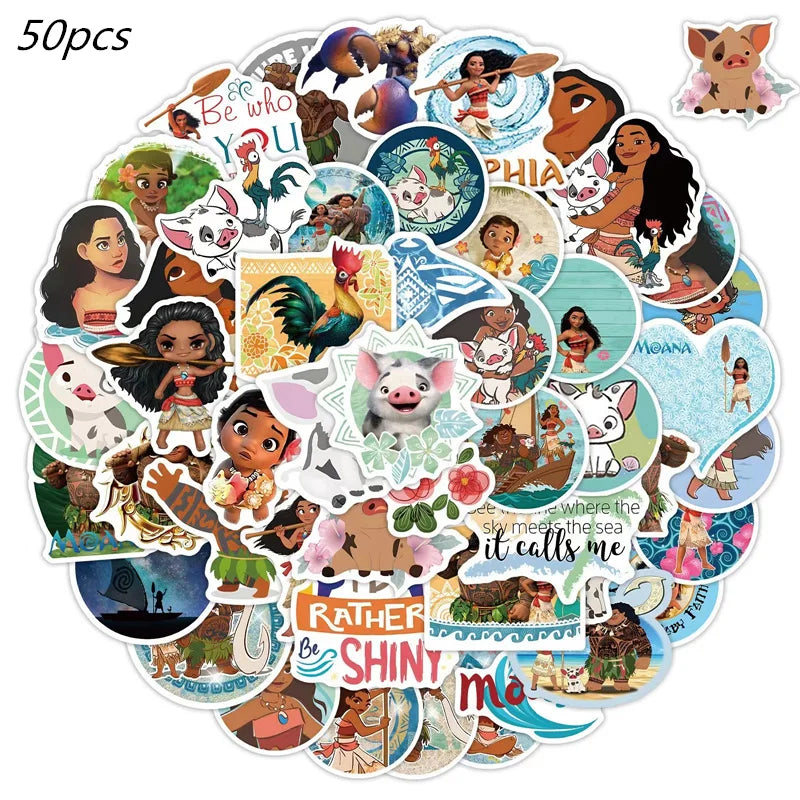 Disney Moana Theme Party Set Vaiana Oceania Birthday Decoration Plates Balloons Cake Toppers Girls Favor